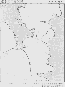 東京湾口海況図(1997/09/29)