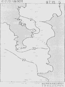 東京湾口海況図(1997/10/05)
