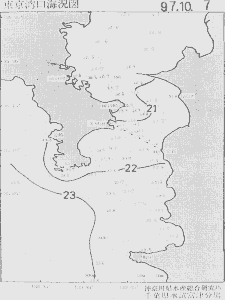 東京湾口海況図(1997/10/07)