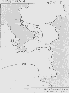 東京湾口海況図(1997/10/08)