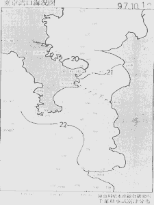 東京湾口海況図(1997/10/12)