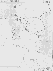 東京湾口海況図(1997/10/13)