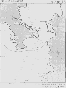 東京湾口海況図(1997/10/16)