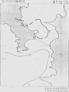 東京湾口海況図(1997/10/19)