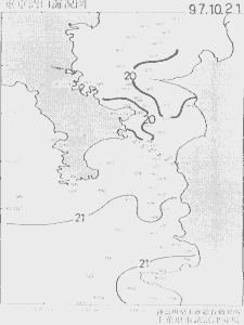 東京湾口海況図(1997/10/21)