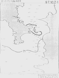 東京湾口海況図(1997/10/24)
