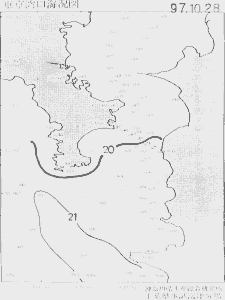 東京湾口海況図(1997/10/28)