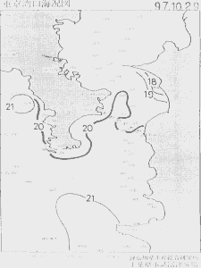東京湾口海況図(1997/10/29)