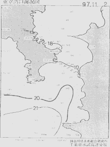東京湾口海況図(1997/11/02)