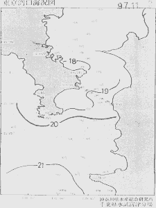 東京湾口海況図(1997/11/03)