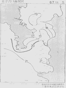 東京湾口海況図(1997/11/05)