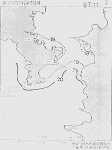 東京湾口海況図(1997/11/07)