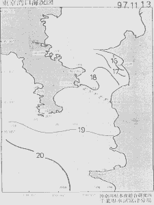 東京湾口海況図(1997/11/13)