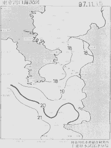 東京湾口海況図(1997/11/15)
