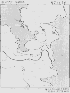 東京湾口海況図(1997/11/16)