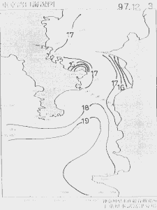 東京湾口海況図(1997/12/03)