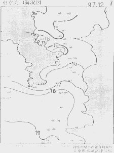 東京湾口海況図(1997/12/07)