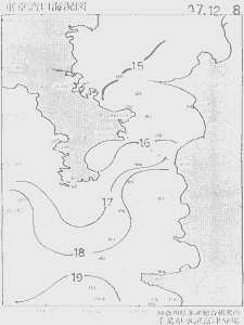 東京湾口海況図(1997/12/08)