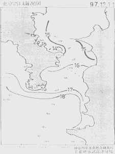 東京湾口海況図(1997/12/11)