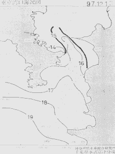 東京湾口海況図(1997/12/13)