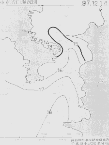 東京湾口海況図(1997/12/14)