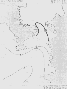 東京湾口海況図(1997/12/15)