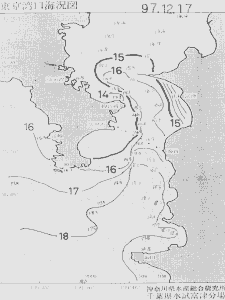 東京湾口海況図(1997/12/17)