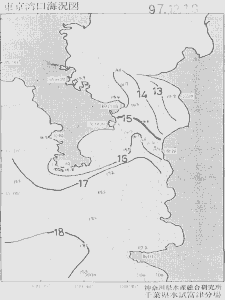 東京湾口海況図(1997/12/19)