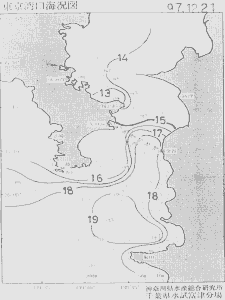 東京湾口海況図(1997/12/21)