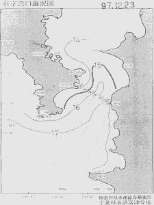 東京湾口海況図(1997/12/23)
