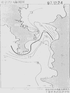 東京湾口海況図(1997/12/24)