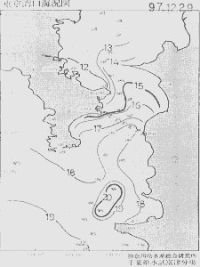 東京湾口海況図(1997/12/29)