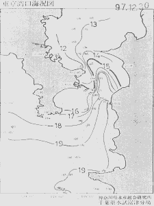 東京湾口海況図(1997/12/30)