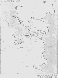 東京湾口海況図(1998/01/04)