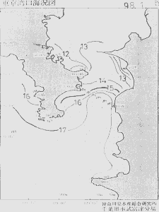 東京湾口海況図(1998/01/05)