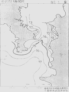 東京湾口海況図(1998/01/09)