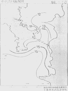 東京湾口海況図(1998/01/10)