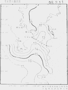 東京湾口海況図(1998/02/11)