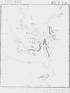 東京湾口海況図(1998/02/12)