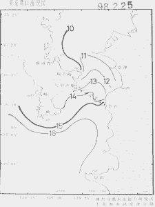 東京湾口海況図(1998/02/25)