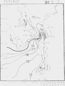 東京湾口海況図(1998/03/03)