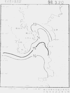 東京湾口海況図(1998/03/20)