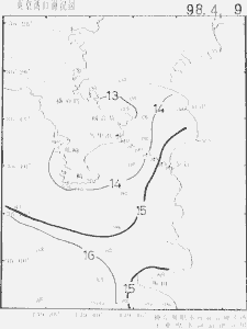 東京湾口海況図(1998/04/09)