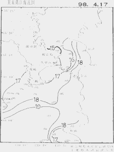 東京湾口海況図(1998/04/17)