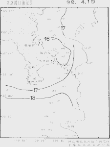 東京湾口海況図(1998/04/19)