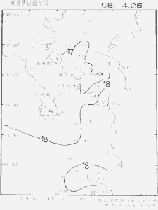 東京湾口海況図(1998/04/26)