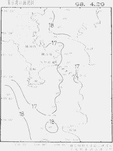 東京湾口海況図(1998/04/29)