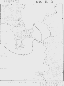 東京湾口海況図(1998/05/02)