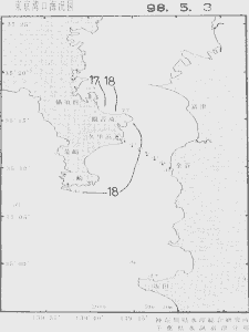東京湾口海況図(1998/05/03)