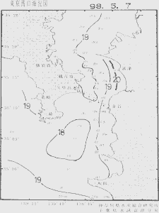 東京湾口海況図(1998/05/07)